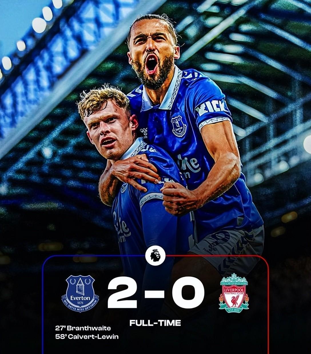 埃弗顿主场大胜，获得宝贵三分